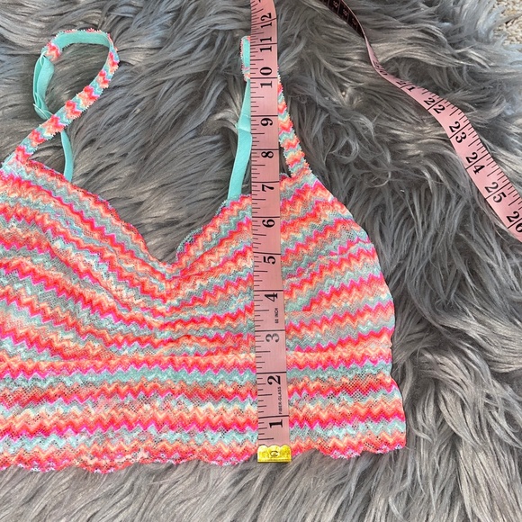 EUC Victoria’s Secret PINK Lace Bralette Adjustable Strap Size Medium - Picture 4 of 8